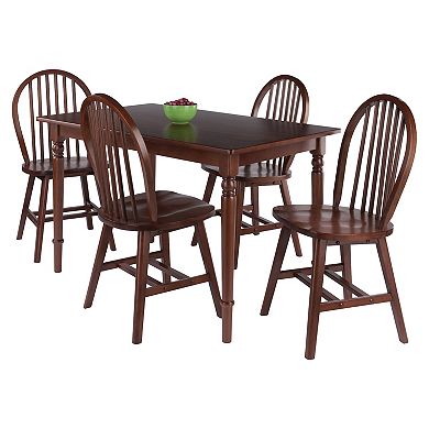 Winsome Wood Ravenna Dining Table & Windsor Chairs 5-piece Set