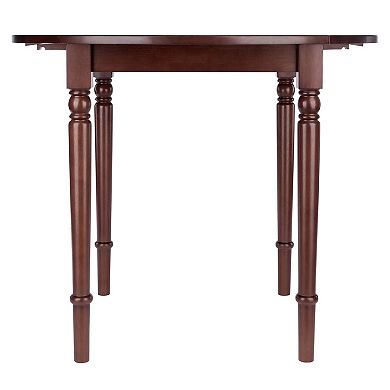 Winsome Wood Sorella Round Double Drop Leaf Dining Table