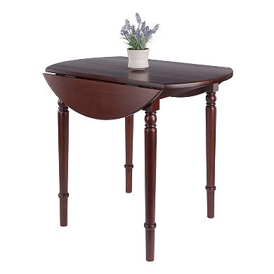 Winsome Wood Sorella Round Double Drop Leaf Dining Table