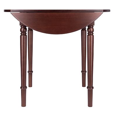 Winsome Wood Sorella Round Double Drop Leaf Dining Table