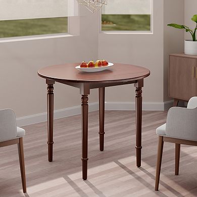 Winsome Wood Sorella Round Double Drop Leaf Dining Table