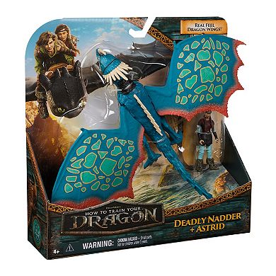 Spin Master How to Train Your Dragon Deadly Nadder & Astrid Action Figure Set