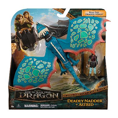 Spin Master How to Train Your Dragon Deadly Nadder & Astrid Action Figure Set