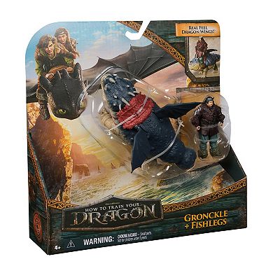 Cool Maker How to Train Your Dragon Gronckle & Fishlegs Action Figures Set
