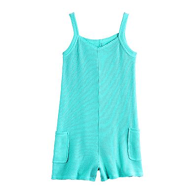Girls 6-20 SO® Drapey Waffle Romper in Regular & Plus Size