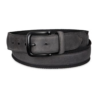 Men's Columbia Casual Fabric Leather Overlay Belt