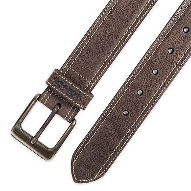 Men's Columbia Contrast Stitch Casual Leather Belt