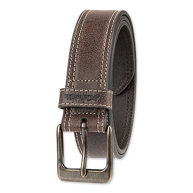 Men's Columbia Contrast Stitch Casual Leather Belt