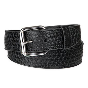 Men's Dickies Basket Weave Embossed Genuine Leather Casual Belt