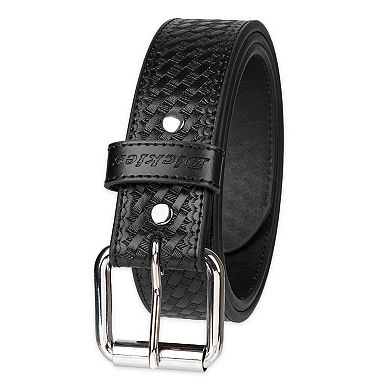 Men's Dickies Basket Weave Embossed Genuine Leather Casual Belt