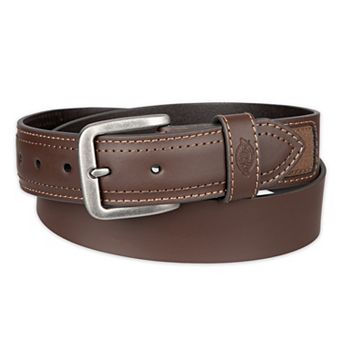 Men's Dickies Industrial Strength Leather Belt with Canvas Overlay