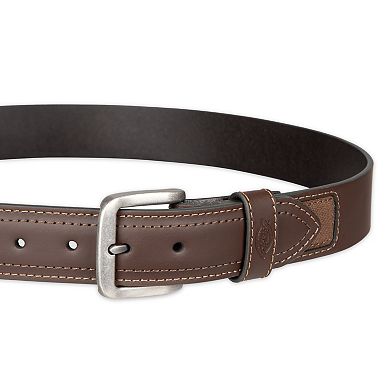 Men's Dickies Industrial Strength Leather Belt with Canvas Overlay