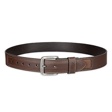 Men's Dickies Industrial Strength Leather Belt with Canvas Overlay