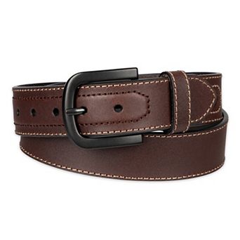 Men's Dickies Industrial Strength Heavy Stitch Leather Belt