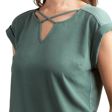 Women's Apt. 9® Lattice Neck Top