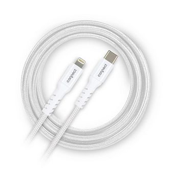 Connect 6-ft. White Lightning to USB-C Charging Cable