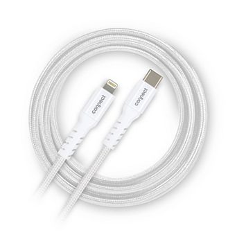 Connect 6-ft. White Lightning to USB-C Charging Cable