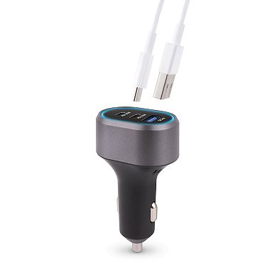 Connect 3 USB Port Car Charger
