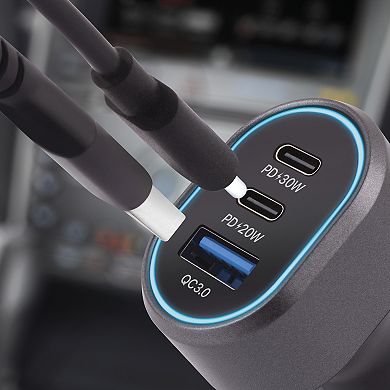 Connect 3 USB Port Car Charger