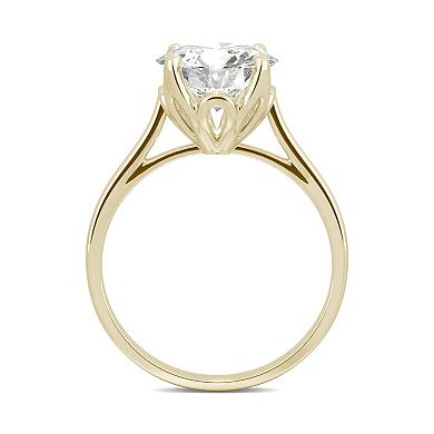 Charles & Colvard 14k Gold 2 3/4 Carat T.W. Lab-Created Moissanite Round Solitaire Ring