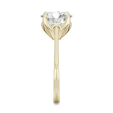 Charles & Colvard 14k Gold 2 3/4 Carat T.W. Lab-Created Moissanite Round Solitaire Ring