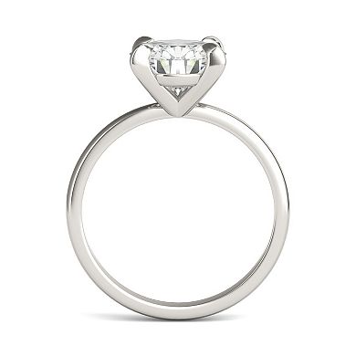Charles & Colvard 14k White Gold 2 1/5 Carat T.W. Lab-Created Moissanite Round Solitaire Ring