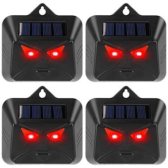4 pc Solar Predator Control Light for Coyote, Deer & Bird Repellent