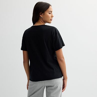 Juniors' "NYC" New York City Block Letters Graphic Tee