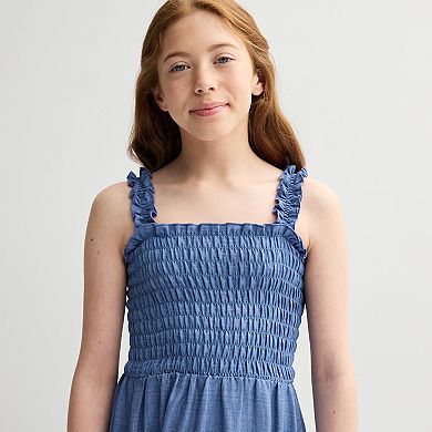 Girls 7-16 Speechless Smocked Tiered Skirt Maxi Dress