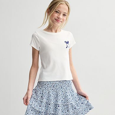 Girls 7-16 Speechless 2-pc Bow Top & Skort Set