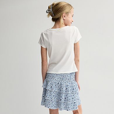 Girls 7-16 Speechless 2-pc Bow Top & Skort Set