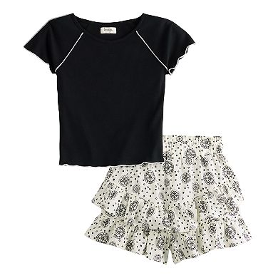 Girls 7-16 Speechless 2-pc Top & Ruffle Skort Set