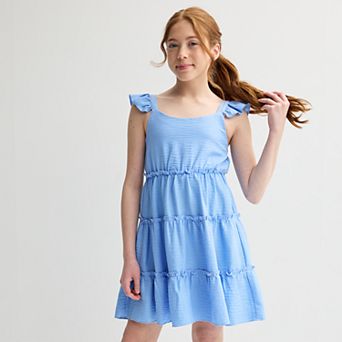 Girls 7-16 Speechless Knee Length Tiered Dress in Regular & Plus Size