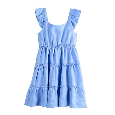 Girls 7-16 Speechless Knee Length Tiered Dress in Regular & Plus Size