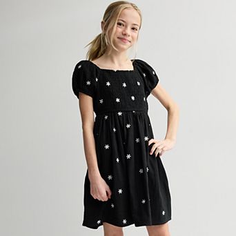 Girls 7-16 Speechless Short Sleeve Flower Dress in Regular & Plus Size