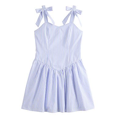 Girls 7-16 Speechless Drop Waist Cotton Stripe Dress