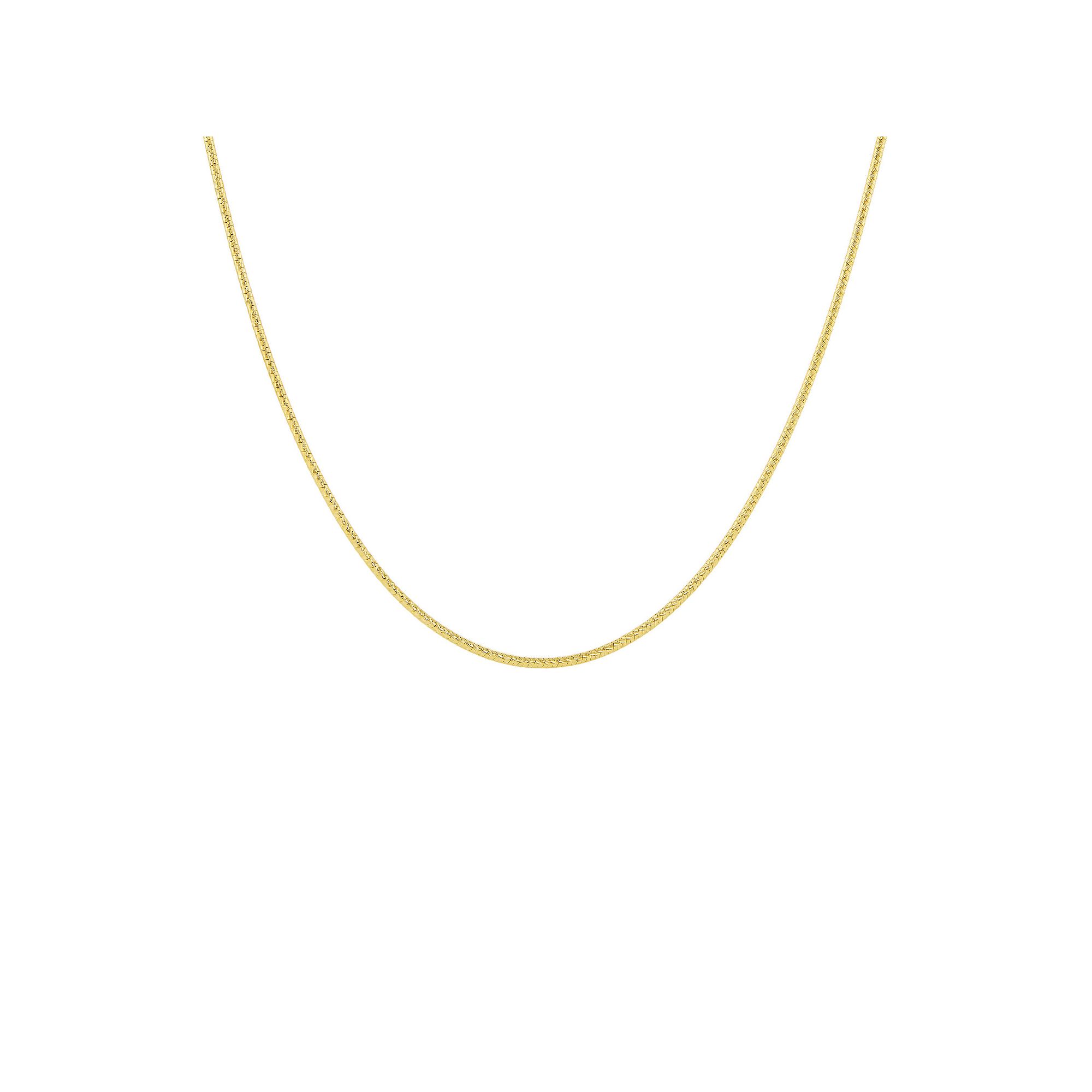 PRIMROSE 24k Gold Over Silver Snake Chain Necklace, Womens, Size: 16, G