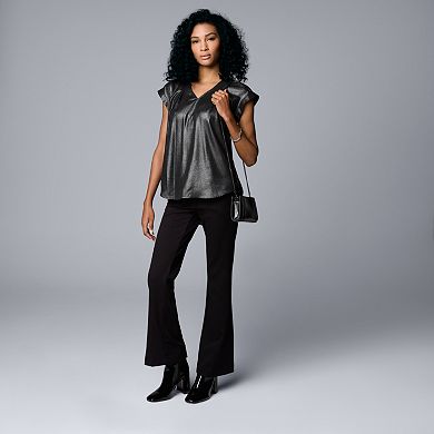 Women's Simply Vera Vera Wang V-Neck Popover Top