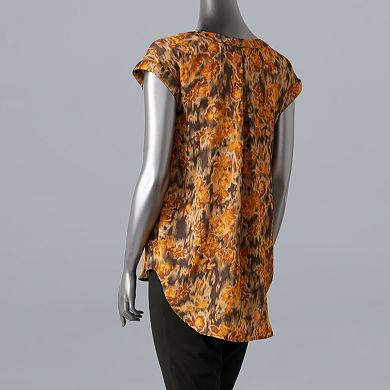 Women's Simply Vera Vera Wang V-Neck Popover Top