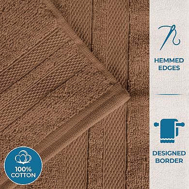 SUPERIOR 2-Piece Ultra-Soft Cotton Solid Quick-Dry Bath Towel Set