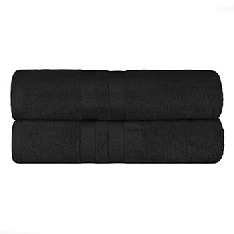 SUPERIOR 2 pc Ultra-Soft Cotton Solid Quick-Dry Bath Towel Set