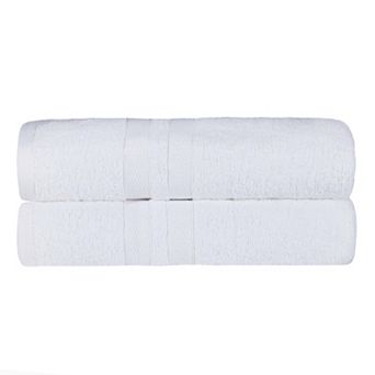 SUPERIOR 2 pc Ultra-Soft Cotton Solid Quick-Dry Bath Towel Set