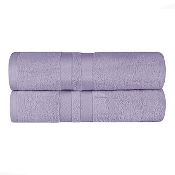 SUPERIOR 2 pc Ultra-Soft Cotton Solid Quick-Dry Bath Towel Set