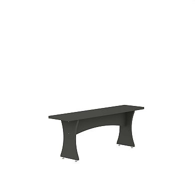 Manhattan Comfort Coney Mid-Century Modern Dining Bench - Set of 2