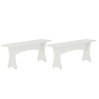 Manhattan Comfort Coney Mid-Century Modern Dining Bench - Set of 2