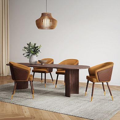 MANHATTAN COMFORT Reeva Modern Faux Leather Upholstered Dining Chair