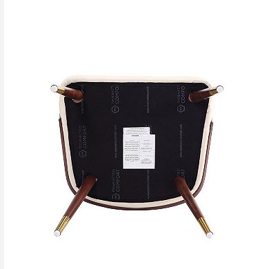 MANHATTAN COMFORT 2-Piece Reeva Modern Faux Leather Upholstered Dining Chair Set