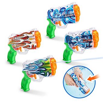XSHOT Fast-Fill Skins Nano Water Blaster 4-pack by ZURU