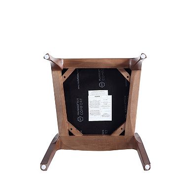 MANHATTAN COMFORT 4-Piece Moderno Modern Stackable Faux Leather Upholstered Dining Chair Set