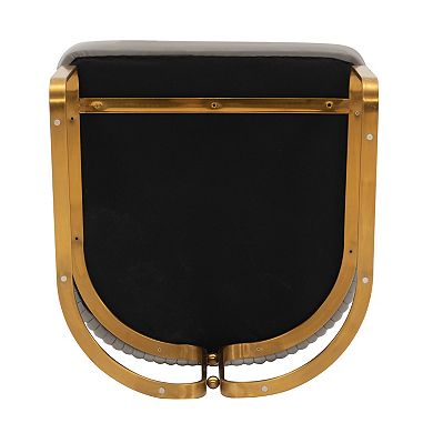 MANHATTAN COMFORT Raya Modern Faux Leather Upholstered Dining Armchair